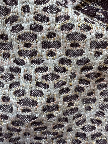 TW Weaving Honeycomb 100% Rayon 65" x 7.25" excluding fringe